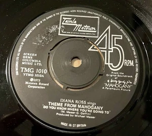 Diana Ross – Theme From Mahogany 7" SINGLE TAMLA MOTOWN SOUL - Picture 1 of 2