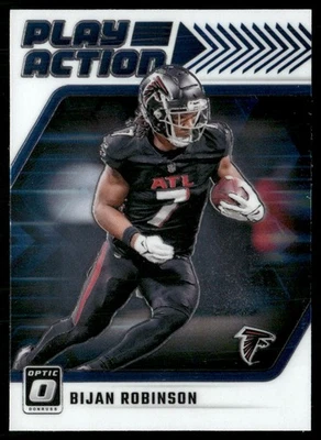 2024 DONRUSS OPTIC PLAY ACTION BIJAN ROBINSON ATLANTA FALCONS #14 - Image 1 of 2