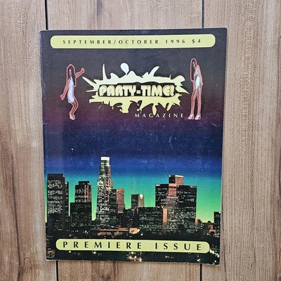 VINTAGE RARE 1996 PARTY TIME MAGAZINE #1, LA CLUB SCENE PARTY CREWS STREET BEAT - Image 1 of 4