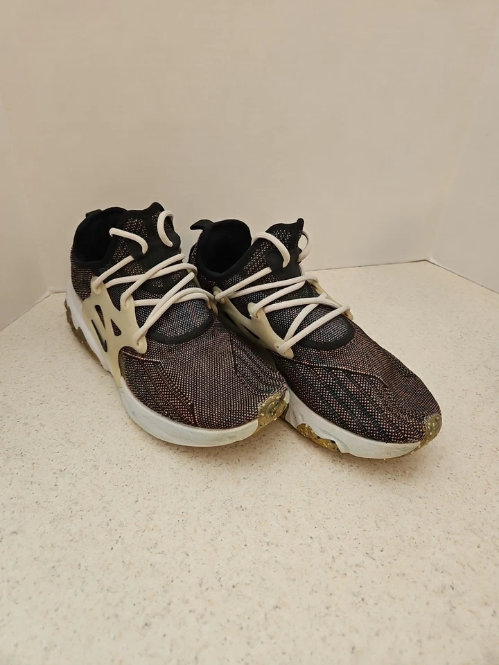 Nike React Presto Flyknit Multi Black Shoes Mens Sz 10 Sneakers 2020 CN1709-001 - Image 1 of 4