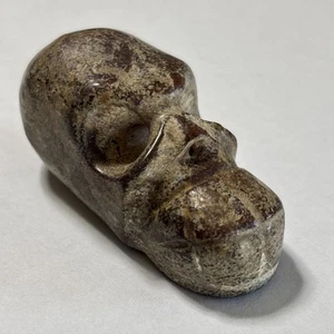 Old China Stone Skull Statue - Picture 1 of 8