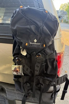 Black Diamond Sphinx Black L Torso 42L Outdoor Hiking Climbing Backpack - Image 1 of 4