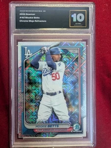 Gem Mint 10 2024 Bowman Chrome Mojo Mookie Betts - Picture 1 of 2