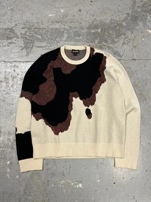 Suéter Cavalli Map Relief Blanco Años 2000 (S) Foto 1 de 4