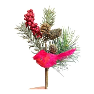 Blumen - Cardinal Greenery Pick - Bild 1 von 2