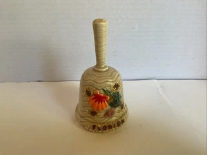 VINTAGE G F JAPAN SOUVENIR FLORIDA KERAMIK MUSCHEL GLOCKE SAMMLERSTÜCK - Bild 1 von 8