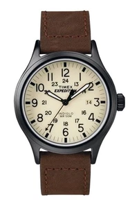 Herrenuhr Expedition Scout braunes Lederarmband T49963 - Bild 1 von 10