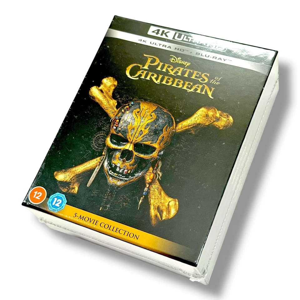 Pirates of the Caribbean: 5-Movie Collection 4K UltraHD + Blu-ray, New + Sealed - Image 1 of 4