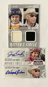 2015 Panini Americana D. Wayne Lucas Card Lot Autograph Worn Material Horse Race - Picture 1 of 7