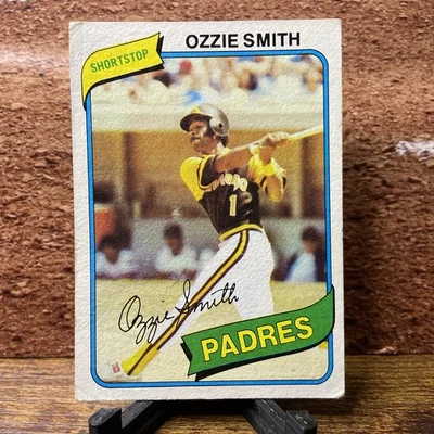 Béisbol Ozzie Smith 1980 Topps #393 - campocorto de la corte - Padres de San Diego Foto 1 de 4