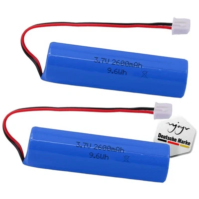 2x 3.7V 2600mAh Li-Ion Akku XH2.54 Stecker,Batterie,Spielzeug,Elektronik,DIY,RC - Bild 1 von 4