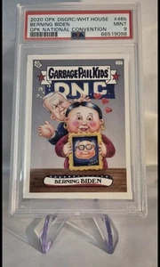 2020 Topps GPK Berning Biden Disgrace The White House Garbage Pail Kids PSA 9 - Picture 1 of 4