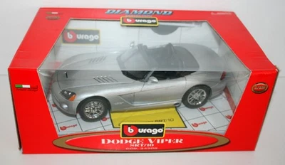BURAGO 1/18 34908 DODGE VIPER SRT/10 SILVER - Image 1 of 4