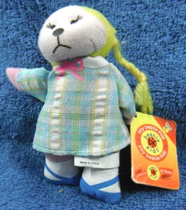 *2303* Jessica the School Girl bear - Tiny Beanie Kids series 3 - plush – 9cm - Picture 1 of 6