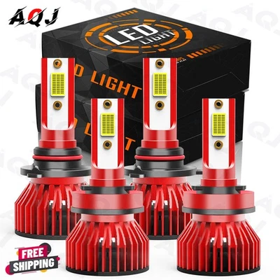 For Chevrolet Malibu 2013-2020 6000K White LED Headlight HIGH/LOW Bulbs Kit - Image 1 of 4