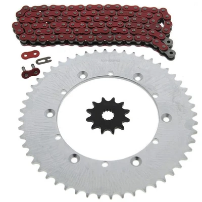 Yamaha YZ125 1993 1994 1995 1996 rojo cadena sin junta tórica y piñón 12/52 120L Foto 1 de 4