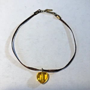 Angenehme Gesellschaft Amerikanisches Mädchen Kirsten's Amber Heart Meet Halskette - Bild 1 von 5