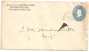 Vintage U S Embossed One Cent Envelope Benjamin Franklin - Picture 1 of 1