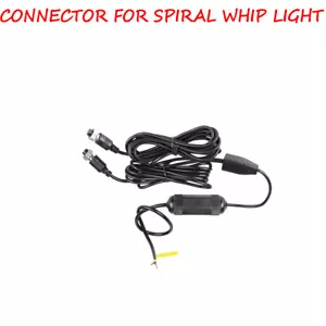 Whip Light Connector For Ours' Pair 2/3/4/5/6Ft Spiral Whip Lights ATV UTV 12V - Foto 1 di 2