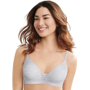 Hanes Ultimate Soft Wire Free T-Shirt Bra DHHU26 STERLING GREY Sz.S - Picture 1 of 2