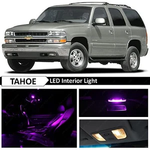 20x Purple Full Interior LED Lights Bulbs Package Kit for 2000-2006 Chevy Tahoe - Picture 1 of 12
