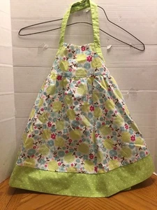 GYMBOREE GREEN APPLE PIQUE HALTER SUN DRESS GIRLS SIZE 4 - Picture 1 of 7