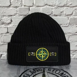 Cappello invernale In Lana Stone Island Cuffia Nero Cap, nuova con etichette - Bild 1 von 10