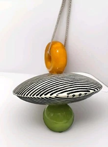 1997 signiertes postmodernes Keramikornament von Michael und Rita Duvall - Bild 1 von 8