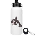 'Glücklicher Orca' Mehrweg-Wasserflaschen / Trinkflaschen (WT029212)