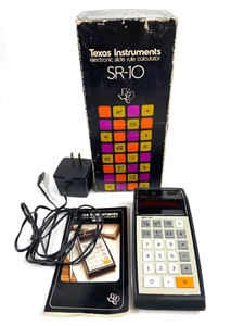 1973 TEXAS INSTRUMENTS SR-10 selling for parts ELECTRONIC SLIDE RULE CALCULATOR - Picture 1 of 7