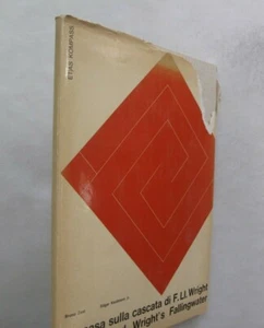Art Architecture Design Fallingwater Frank Lloyd Wright Illus. Italian Text 1965 - Picture 1 of 6