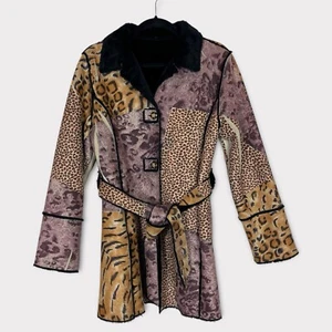 Chaqueta Patchwork Estampado Animal Guepardo Imitación Piel Mediana Grunge Cachicha Mobwife - Imagen 1 de 10