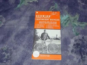 VINTAGE - 1975 SCHWINN Lightweight Bicycles 5 & 10 Speed Models - OWNER'S MANUAL - Picture 1 of 1