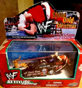 *RARO* 1999 Road Champs WWF Stone Cold Christmas 1/43 pressofuso da collezione divertente - Foto 1 di 4