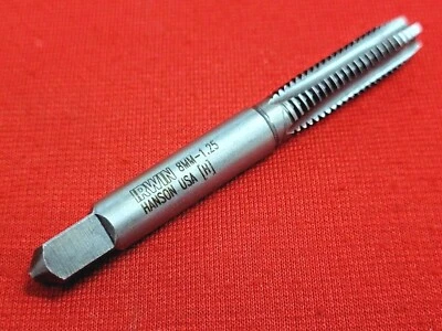 IRWIN HANSON M8 X 1.25 Plug Hand Tap 8MM Irwin 1734 ZR USA RH Carbon Steel 4 Flute