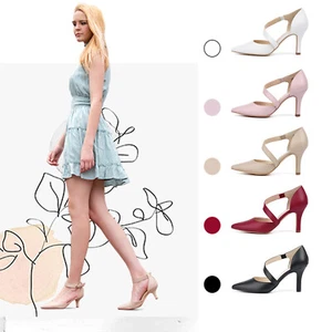 Fashion Womens Pointed Toe Dressy Stilettos Sexy Pumps High Heels Party Shoes - Picture 1 of 29