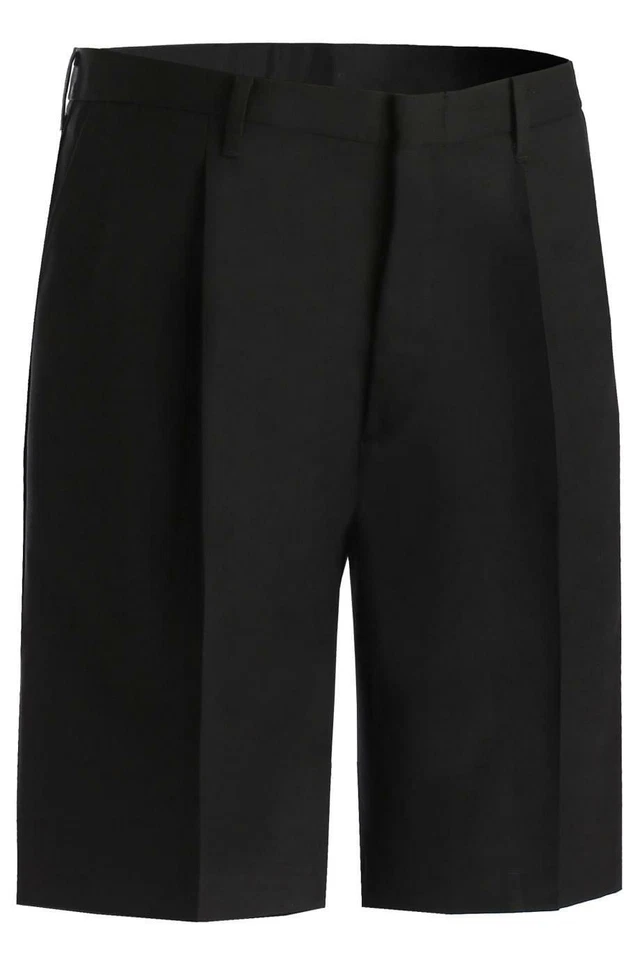 Pantalones Cortos Edwards Para Hombre Estilo 2410 NEGRO Negocios Informales Plisados Frontales Talla 34 Foto 1 de 1