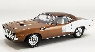 Nuevo Acme escala 1:18 1971 Plymouth Cuda - nogal de Tahití metálico A1806134 Foto 1 de 4