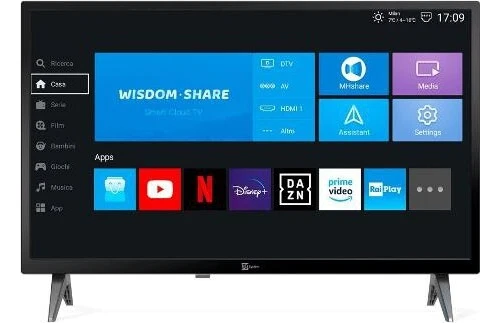 Telesystem Smart TV 22" FHD LED Android TV TRAVEL TV Classe E Nero TS22FHD SMG14 - Immagine 1 di 1