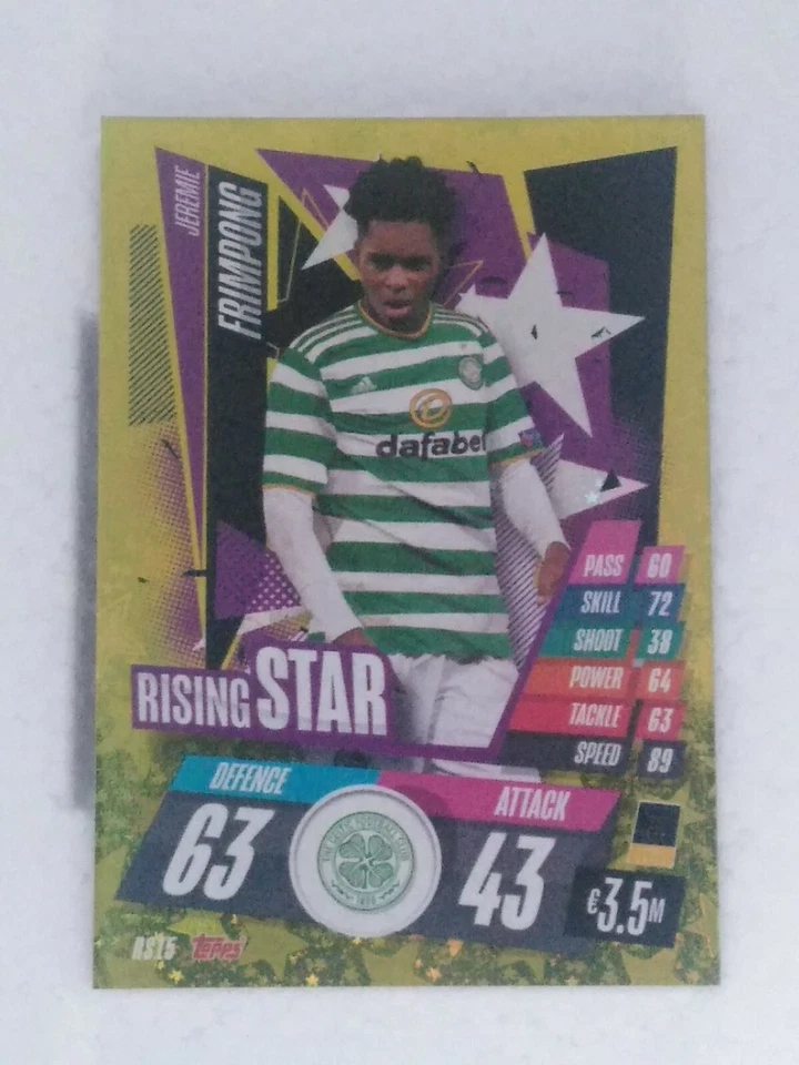 2020 2021 TOPPS MATCH ATTAX JEREMIE FRIMPONG RISING STAR #RS15 INVEST - Image 1 of 2