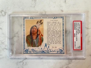 1954 Red Man Tobacco T129 Indian Chiefs Crow's Breast PSA 5 EX #26 - Picture 1 of 2