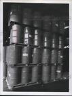 1971 Press Photo Drums of petroleum additives for export to Japan from US