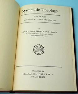 Systematic Theology Volume VIII 1948 - Picture 1 of 6