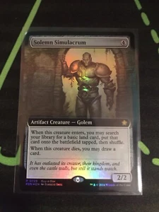 MTG Magic The Gathering Solemn Simulacrum Foil Promo Artifact Commander - Picture 1 of 1