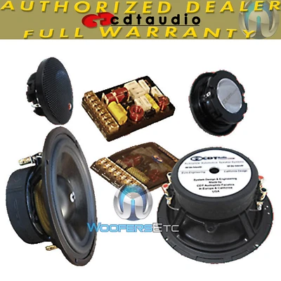 SUPER 2.2 CDT AUDIO 6.5" 2-OHM SUB-BASS COMPONENT SPEAKERS SYSTEM - Image 1 of 2