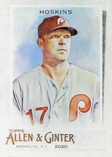 2020 Topps Allen and Ginter #9 Rhys Hoskins Philadelphia Phillies