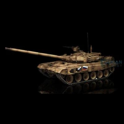 Henglong 7.0 1/16 Russia T90 RTR RC Tank 3938 360° Turret Metal Wheels Red Eyes - Image 1 of 4