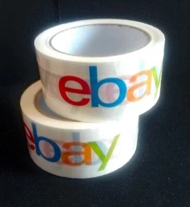 2 Rollen eBay Mehrfarbig Packband 75 Yards X 2" 2,2 Mil Schneller Versand aus Houston - Bild 1 von 2