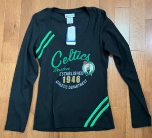 New Boston Celtics Established 1946 Black Long Sleeve Women's Large with tags - Picture 1 of 2