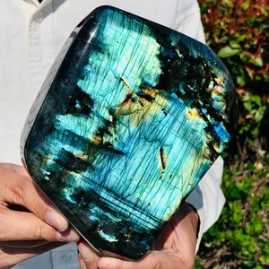 5.74LB Natural Labradorite Quartz Crystal Freeform Mineral Specimen Healing - Picture 1 of 9